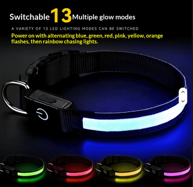 USB-C uppladdningsbart LED-halsband