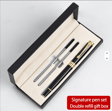 Signaturpennset i metall – svart