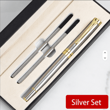 Signaturpennset i metall – silver